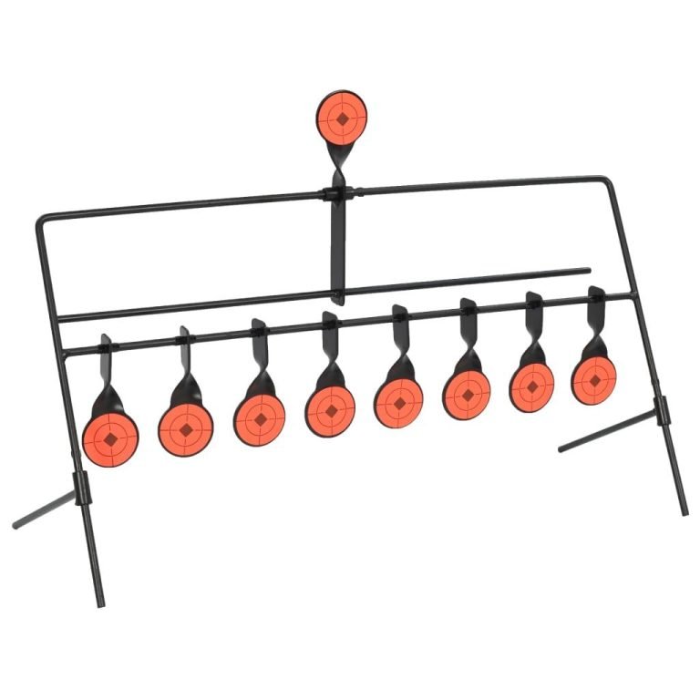 VIDAXL AUTO RESET TRAINER SHOOTING TARGET WITH 8 + 1 TARGETS