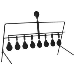 VIDAXL AUTO RESET TRAINER SHOOTING TARGET WITH 8 + 1 TARGETS